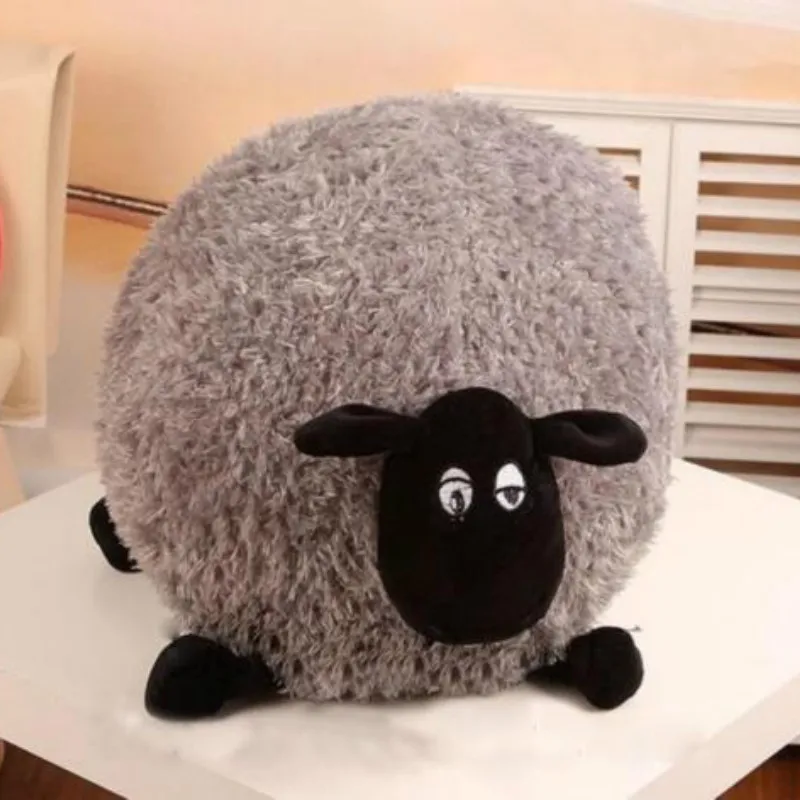 Plush Toys Cute Stuffed Soft Sheep Character Kids Baby Toy Gift Doll White/Gray 
