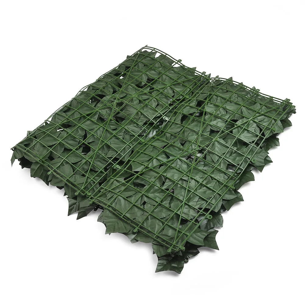 4PCS Artificial Hedge Panels Garden Fence Wall Landscaping Privacy Screen Mesh Trellis Home Outdoor Decor 25*50CM