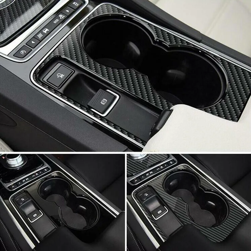 Держатель для бутылки из углеродного волокна, Накладка для Jaguar XF XE XJ F PACE F TYPE A5