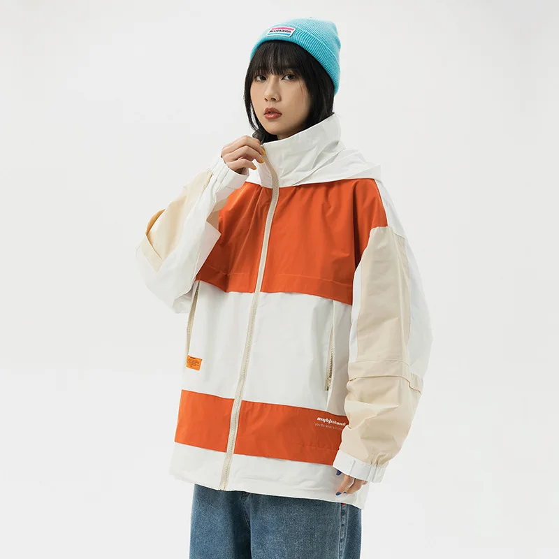 

Northern Boundary Men'S Wear 2020 Spring New Style Mixed Colors Stitching Jacket Men's Country Popular Brand Couples Casual Coat