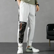 

Large Size Men'S Spring Autumn Casual Pants New Youth Versatile Fashionable Student Boys' Handsome Stitching Tooling Trousers