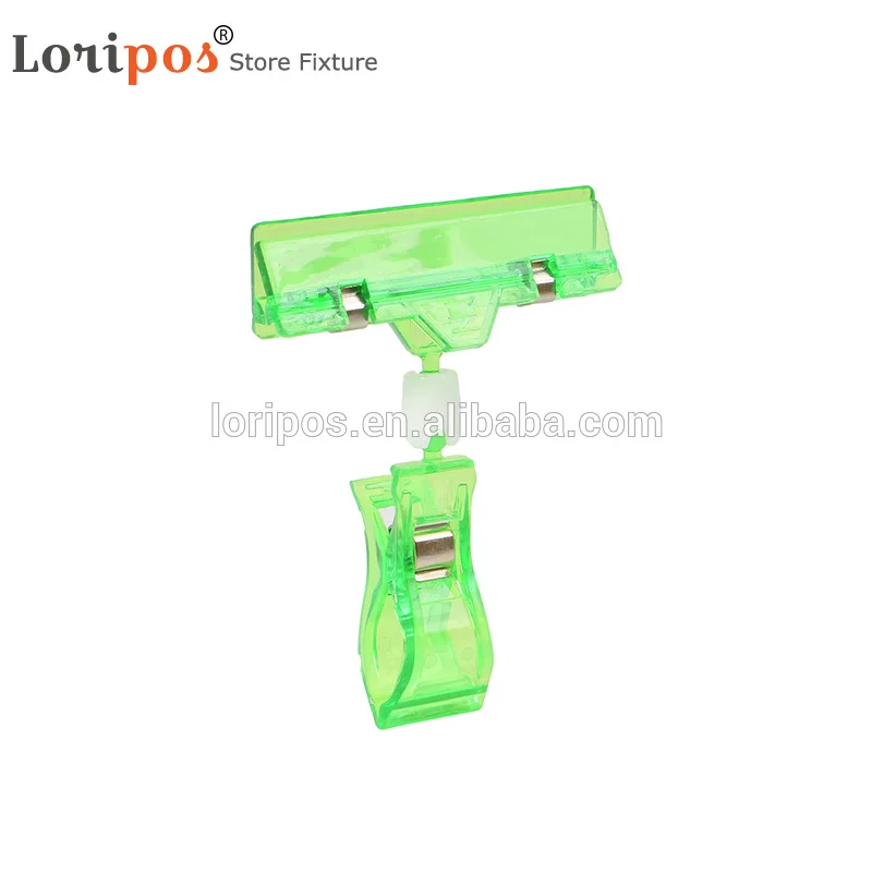 8 X 11 cm Plastic Translucence Green Blue Orange Rose Red POP Memo Note Price Label Sign Info Name Card Picture Photo Clip Hold