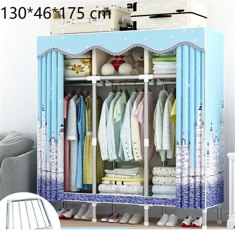 Ropa Armario Tela Meuble Placard De Range Penderie Ropero Mueble Closet Guarda Roupa мебель для спальни шкаф - Цвет: Version H