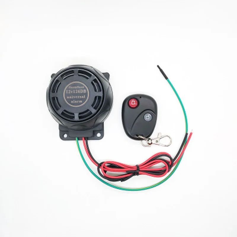 

12V Universal Motorcycle Alarm Vibration Sensor Bike Warning Security Anti theft Disc Lock Remote Control Large Volume Alarm