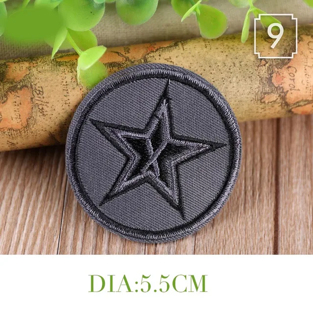 20pcs Black Leather Yeah Star Number Embroidered Patches for Clothes Iron  on Clothes Jacket Shoes Appliques Badge Stripe Sticker - AliExpress