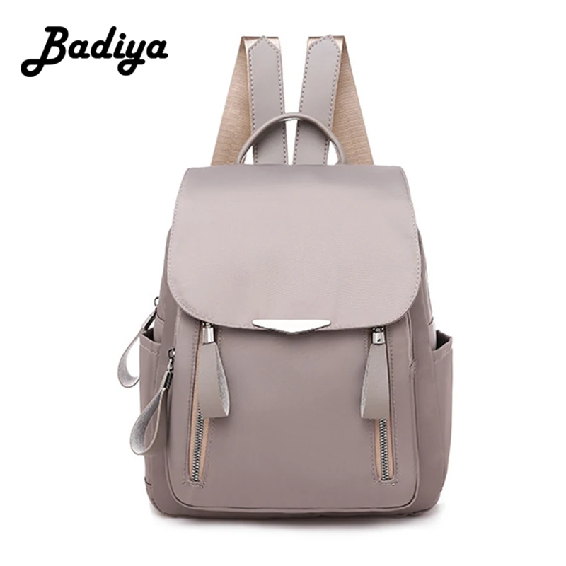 

Casual Women Backpack Oxford Large Capacity Phone Coin Card Purse Shoulder Bag Outdoor Travel Solid Wild Brief Female Knapsack