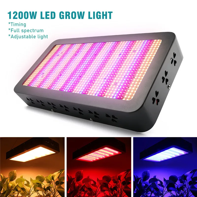 LVJING, 1200 Вт, 2500 Вт, полный спектр, растительный светильник светодиодный, сменные цвета, лампы для растений, комнатных цветов, гидропоника, палатка, Growbox
