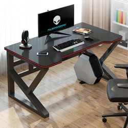 Table d'ordinateur de bureau noire, ancre pour famille, combinaison de Table de jeu Cool pour garçon, robuste, haut de gamme, mobilier de bureau 