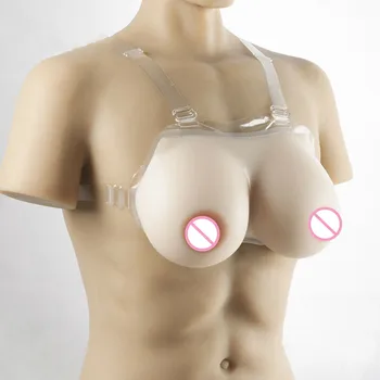 

K Cup 5000g/pair Silicone Breast with Straps Huge Silicone Boobs Transvestite Bra Push Up Sexy Bra Bras for Women Lingerie