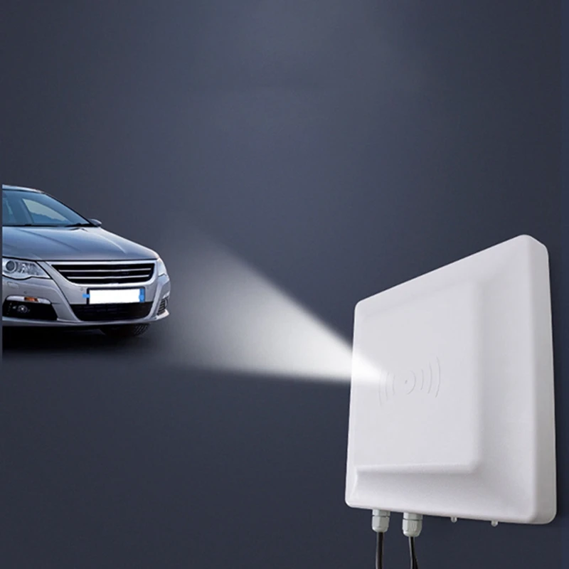 NEW-R16-7DB водонепроницаемый UHF RFID считыватель карт дальнего действия для системы контроля доступа парковки(EU Plug