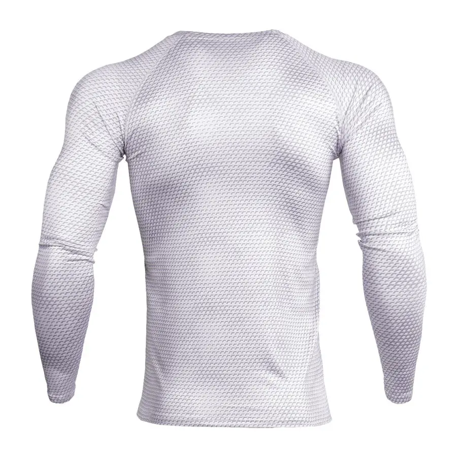 Спортивная рубашка с длинными рукавами для мужчин быстросохнущие мужские футболки для бега компрессионные колготки мужские Гольфы спортивные майки Рашгард мужские