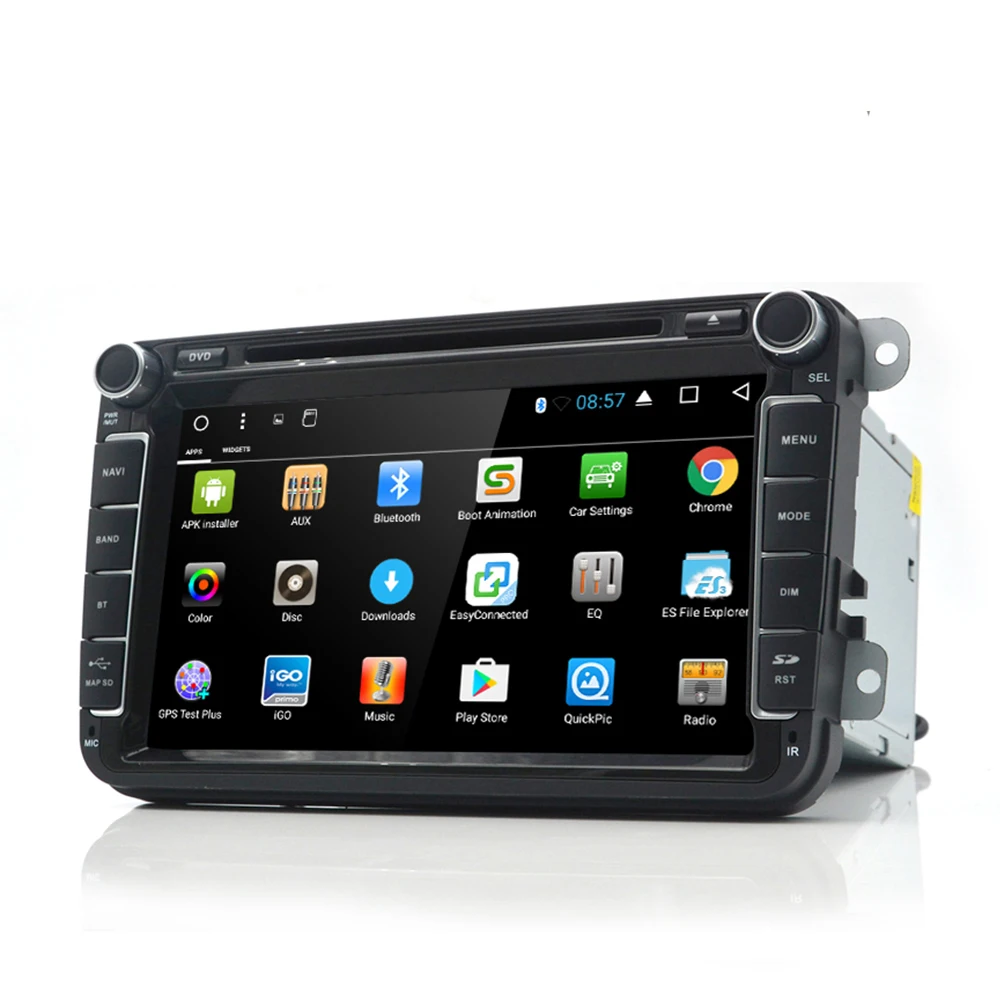 2 Din Android 7,1 автомобильный аудио dvd-плеер gps радио для VW GOLF 6 Polo Bora JETTA B6 PASSAT Tiguan; Skoda OCTAVIA 3g OBD 1+ 16 Гб