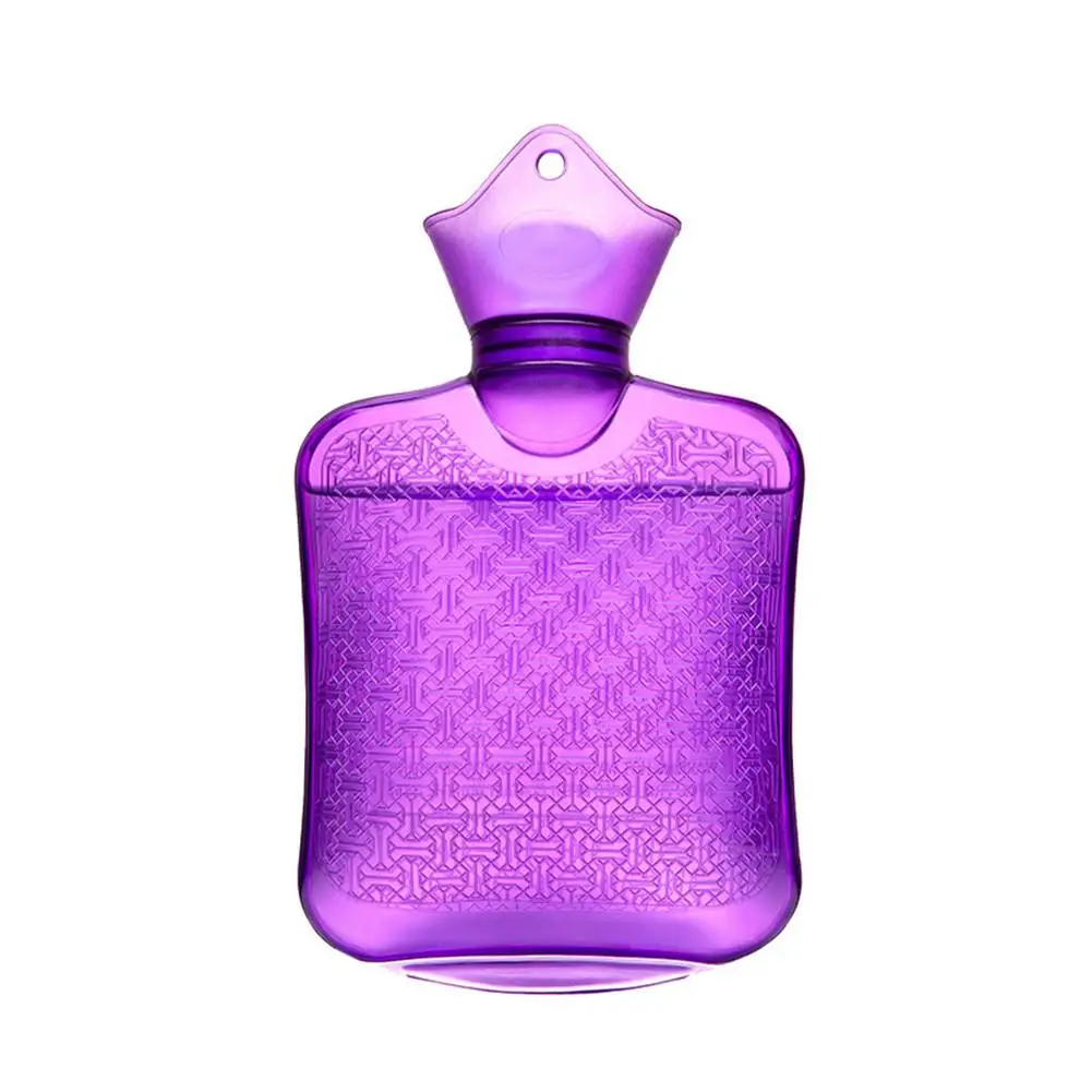 Purple Новая бутылка для горячей воды прозрачная нагревательная сумка в подарок на день рождения для друзей долговечная изоляция Быстрая - Цвет: Purple