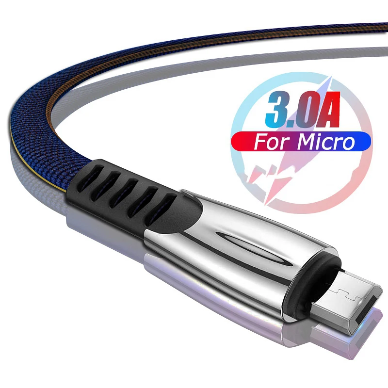 Micro USB Cable Fast Charging Microusb Wire For Samsung A3 A5 A7 Huawei P8 P9 P10 Xiaomi A1 A2 A6 MAX Cord Android Mobile Phone | Мобильные