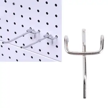 

50Pcs Shelf Hook Supermarket Shelves Three Foot Hook Hole Board Hook Three Fork Triangular Hole Board Hook Home Storage Hook