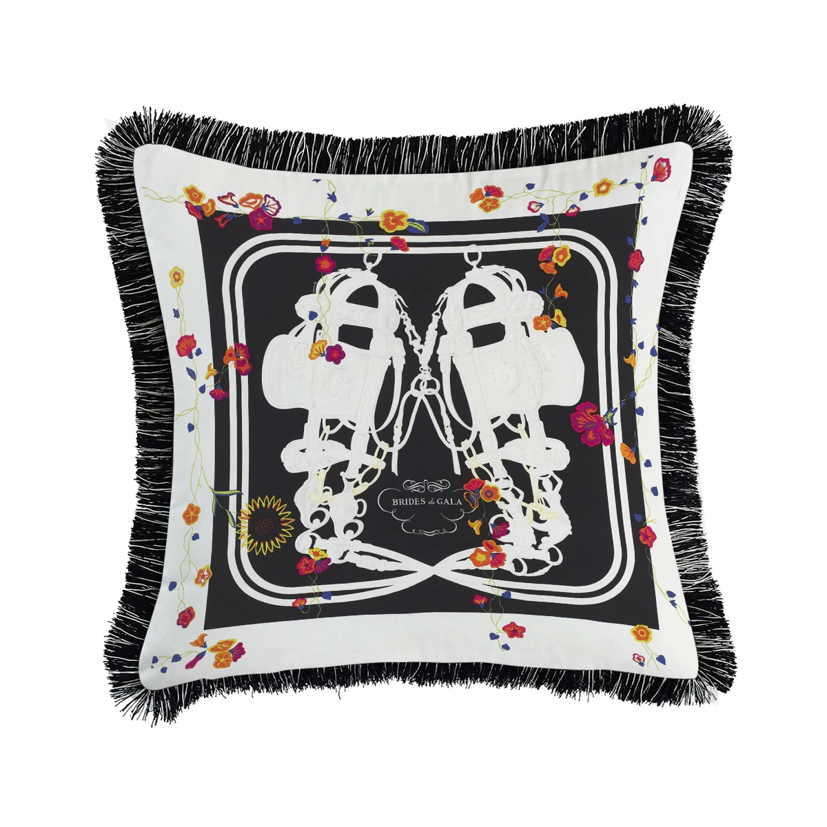 Luxury European Classical Christmas Hotel Velvet Tassel Cushion Cover Pillow Cover Pillowcase Home Decorative Sofa Throw Pillows