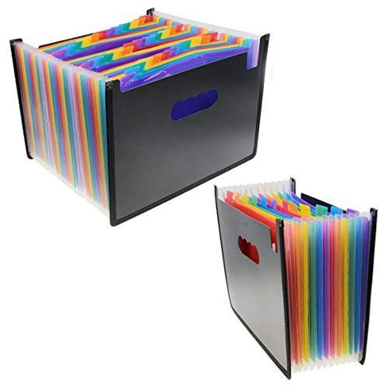 

Expanding Files Folders 12+36 Pockets-Portable Expandable Accordion A4 Size and Letter Size File Folder Oxford Document Wallet B