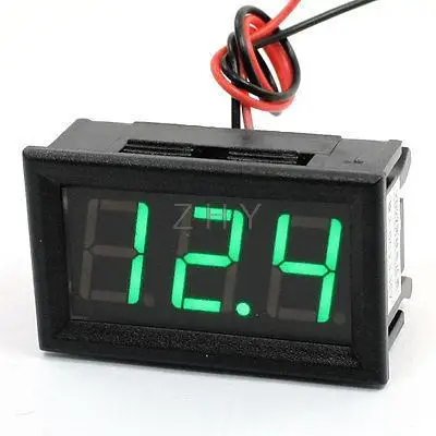 

Panel Mount DC 4.5-30V Green LED Display Volt Meter Digital Voltmeter