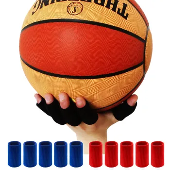 

10pcs/set Elastic Finger Sleeve Sports Support Brace Thumb Protector for Basketball Volleyball Badminton Fitness Gym Health Care
