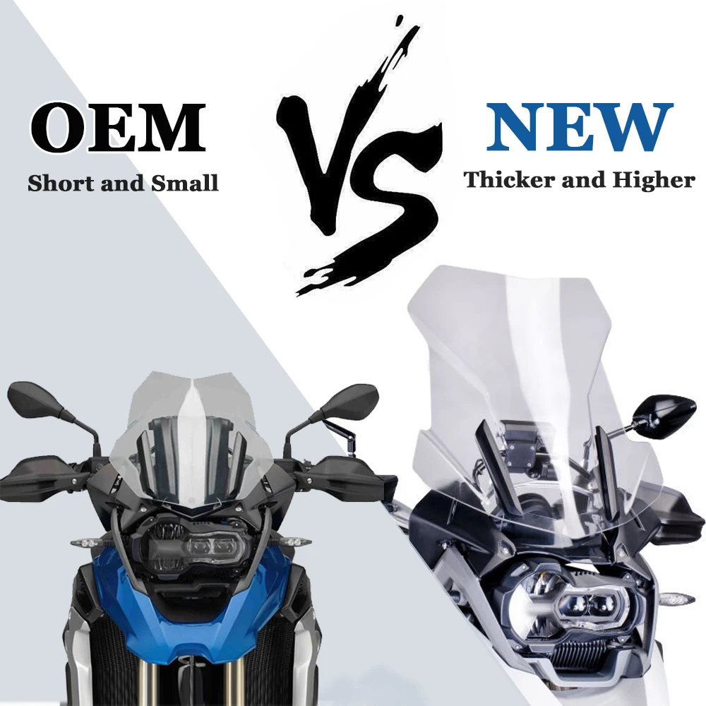 Windshield Windscreen Wind Shield Screen Deflector Spoiler Protector For BMW R1250GS R1200GS Adventure R1250 GS LC ADV 2013- motorcycle windshield motorcycle spoiler kit