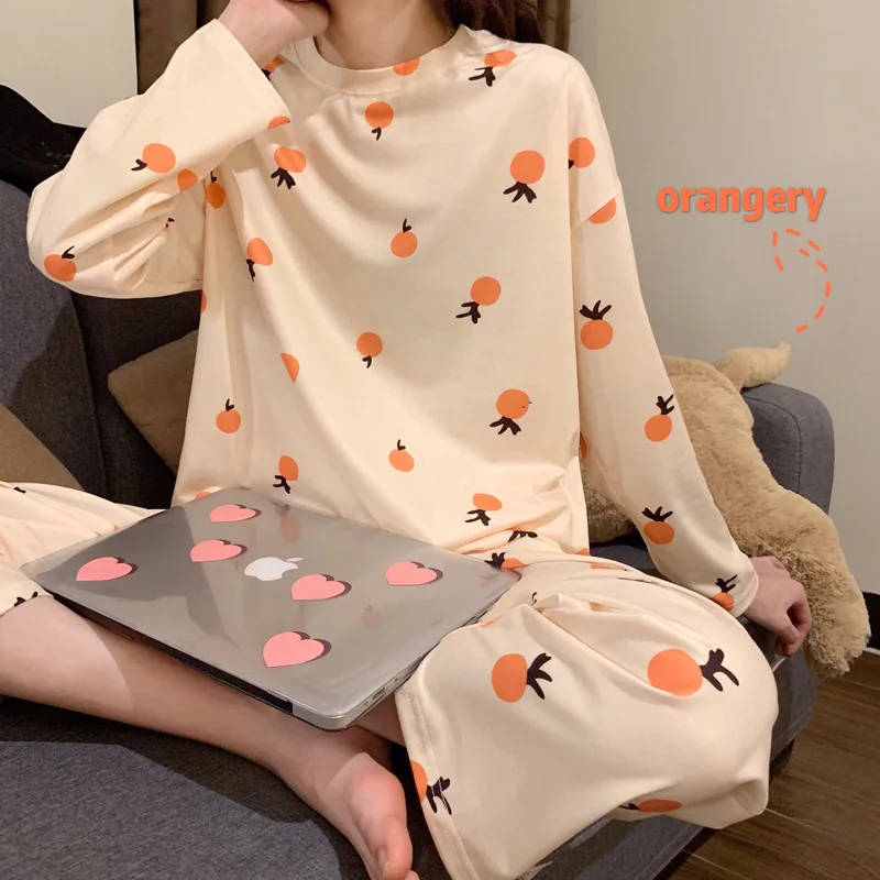 Pijama Feminino Inverno для женщин, пижама с длинным рукавом, женская мода, свободная, увеличивающая рост, с рисунком крокодила, повседневная домашняя одежда