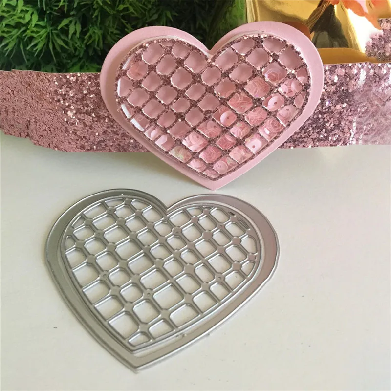 

Naifumodo Hollow Heart Metal Cutting Dies Love Layer Dies Scrapbooking Stencils Embossing Paper Die Cut Photo Album Card Making