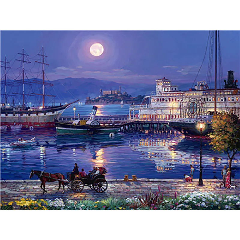 painting by numbers3 Пейзаж живопись по номерам краски по номерам для взрослых DIY Раскраска по номерам масляные пронумерованные картины водопад - Цвет: painting by numbers3