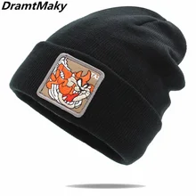 Новинка, AnimalsTAZ, вышивка в виде собаки, Даффи, утка, Мужская зимняя женская шапка, Осенняя шапка, женские шапки, модная шапка, шапка в виде кролика