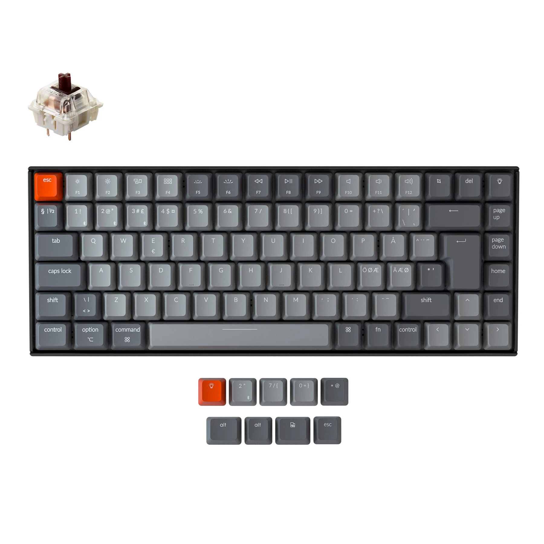 Keychron ワイヤレスメカニカルキーボード 北欧スタイル Rgbバックライト付き Macおよびwindows用 K2 B Bo V2 キーボード Aliexpress