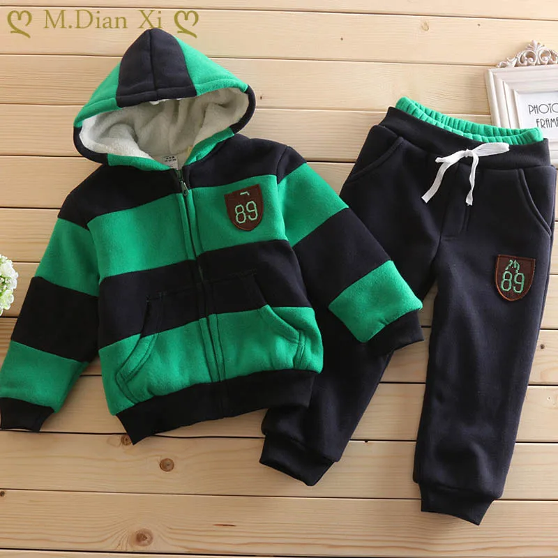 Комплект одежды для новорожденных девочек Осень-зима 2020 теплый плотный костюм из