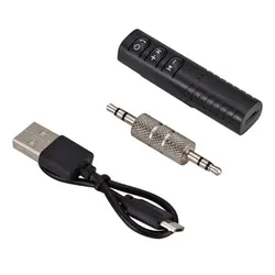 Handsfree Car Kit Auto 3.5mm Jack Wireless Music MP3 Audio Adapter Receiver For Headphone