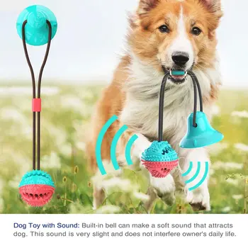 

Pet Molar Suction Cup Dog Toys Molar Missing Device Suction Cup Rubber Rally Ball Sucker Dog Bite Toy Home Pet Products