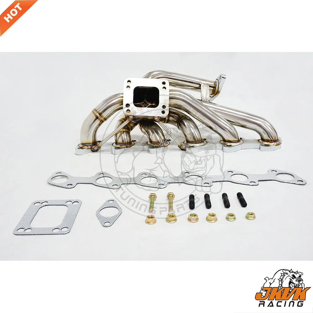 JKVK RACING 2 5 мм SS304 турбо коллектор для E30 M20 T3 T4 320i 325i 325e 325 1982 1994|Выхлопной коллектор| |