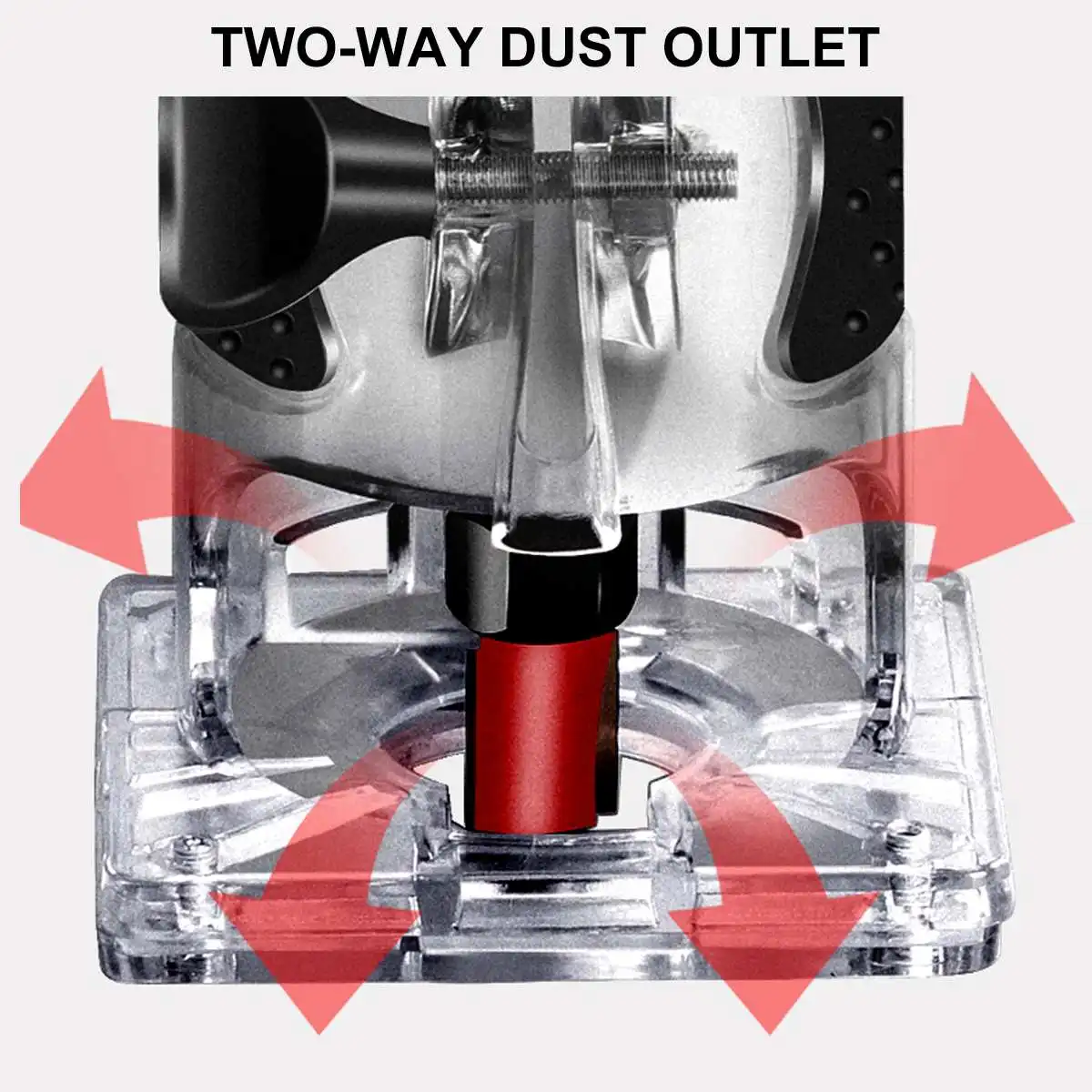 3000W 35000rpm 6 Speeds Wood Electric Hand Trimmer Woodworking Slotting Trimming Machine Wood Router Joiner Set EU Plug