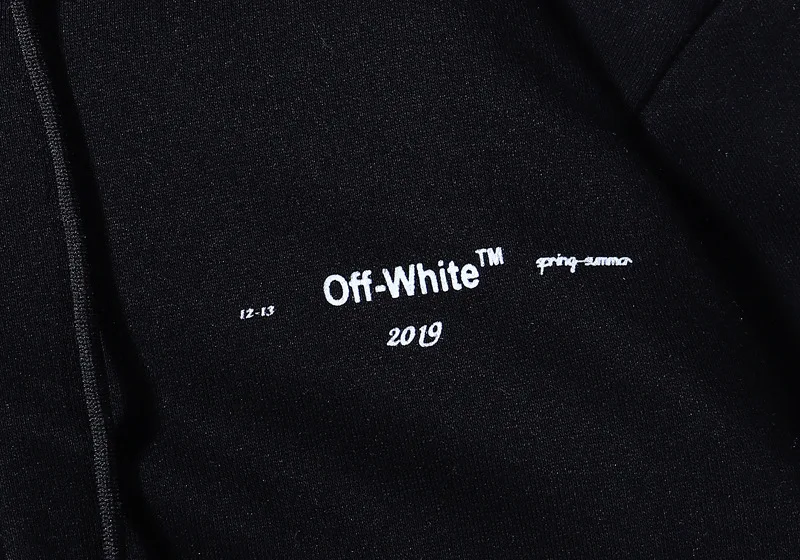 19ss OFF WHITE splash ink arrow с капюшоном Осенняя зимняя мужская толстовка с капюшоном Одежда Женская толстовка
