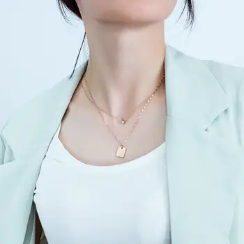 

Necklace for women 20Pcs letter pendant necklace chains stainless steel jewelry jewellery bulk items wholesale dropshipping 2020
