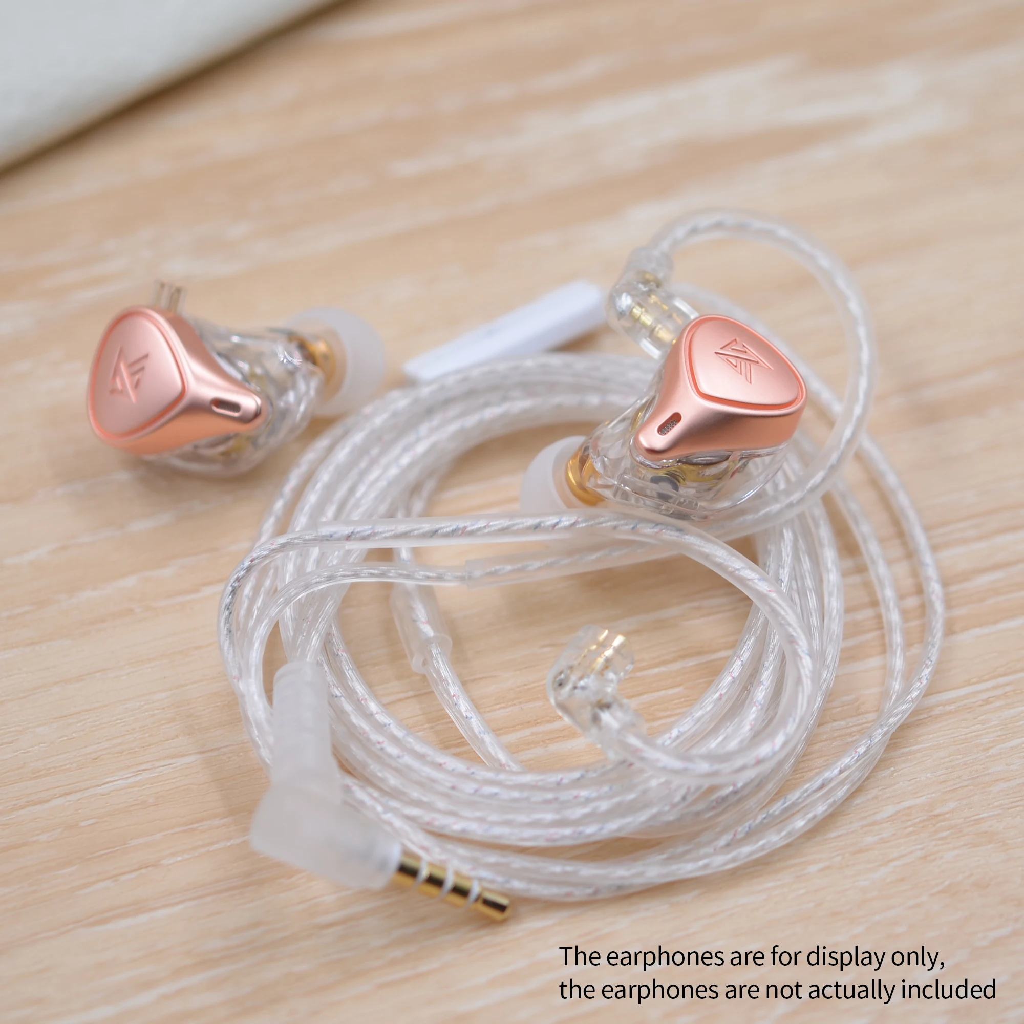 KZ High-Purity Silver-Plated Flat Cable Headphone Cord HiFi Sport Earphone Accessories With Microphone ZS10 Pro/ZEX Pro/EDX Pro