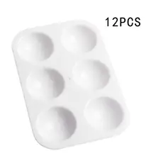 12 шт. в упаковке, Краски палитры белое, для детей возрастом 6, хорошо прямоугольный акварель палитра Краски ing лоток