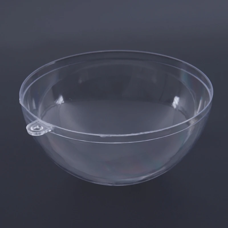 10 шт. х прозрачная пластиковая коробка для конфет, шар для конфет, прозрачный шар, подвесной шар, полый шар, свадебные приборы 8 см
