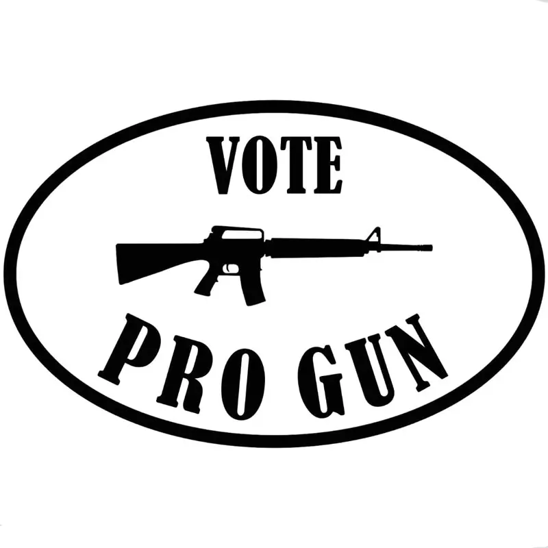 

Reflective Vote Pro Gun AR15 AR-15 Car Sticker for Car Window Bumper Trunk Auto Laptop Uv Protection Car Accessories KK18*12cm