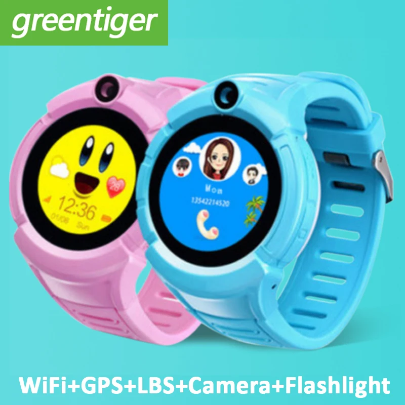 Kids Smart Watch GPS WIFI Location Camera SOS Tracker Anti-Lost Monitor Anti-Lost Children Smartwatch Phone VS Q12 Q50 Q90