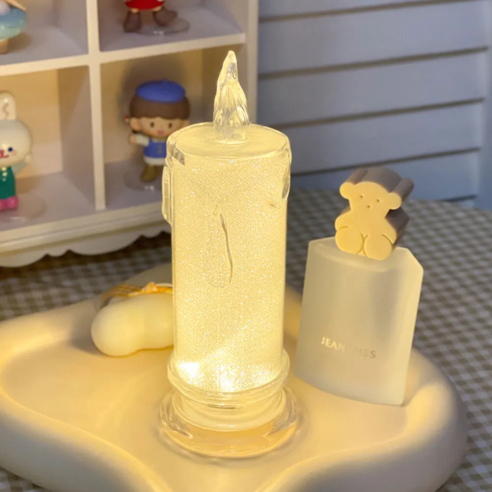 INS Artificial Flameless LED Light Simulation Candle Electronic Lamp Event Party Atmosphere Lights Home Decoration Photo Props | Дом и сад