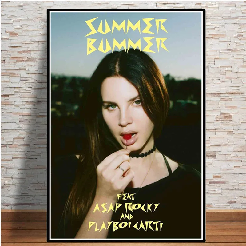 Настенные художественные картины HD принты Ланы Дель Рей плакат домашний декор