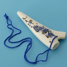 Портативная ручная работа настроенная окарина 12-Hole Керамическая Флейта Инструменты