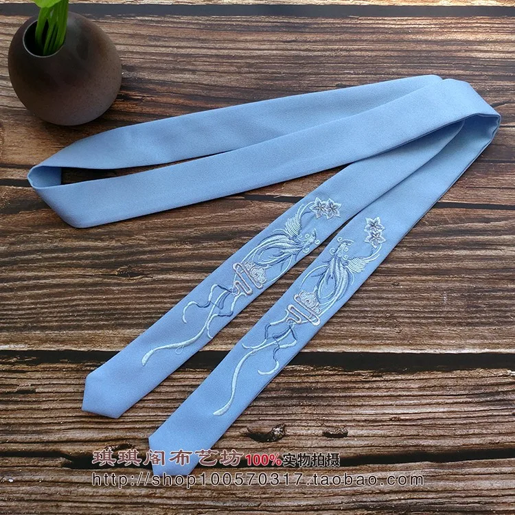 Hanfu повязка для волос в древнем стиле вышивка супер фея повязка для волос с кисточками для мужчин и женщин салфетки цветная лента аксессуары для волос