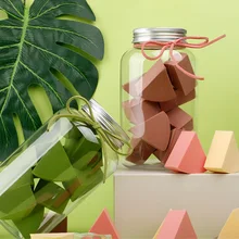 Веерная форма, косметическая пуховка, основа для макияжа, спонж для макияжа, пудра, гладкая косметическая губка для макияжа, инструменты для красоты