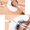 5 Pieces Set Eyelash Tweezer Bright Tweezers Lashes Extension Tweezer Stainless Steel Lash Clip Anti-static Eye Lash Tool Quewel 4