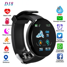 D18 Bluetooth Смарт часы Браслет фитнес трекер сердечного ритма кровяное давление водонепроницаемый спортивный браслет Pk M3 M4 Smartwatch