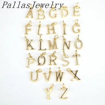 

26Pcs Fashion Gold Plated A-Z Alphabet Pendants Inital Letter Charms For Jewelry Making