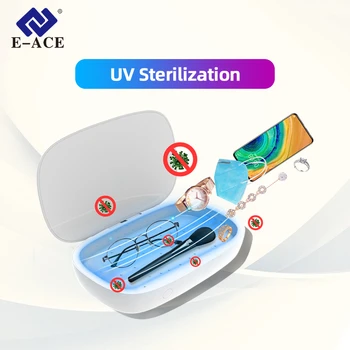 

E-ACE M04 Vehicle UV Disinfection Box Multifunctional Mobile Phone Sterilizer Manicure Cleaning Ultraviolet Sterilization Box